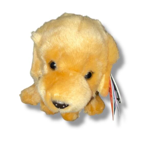 Living Nature 9" Plush Dog Golden Retriever Stuffed Animal Nursery Shower Gift - Picture 4 of 11